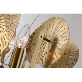 Fine Brass 6 Light Chandelier