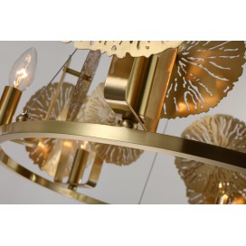 Fine Brass 6 Light Chandelier