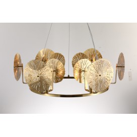 Fine Brass 6 Light Chandelier