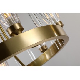 Fine Brass 6 Light Chandelier