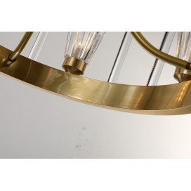 Fine Brass 6 Light Chandelier