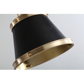 Black Fine Brass 3 Light Chandelier