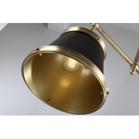 Black Fine Brass 3 Light Chandelier