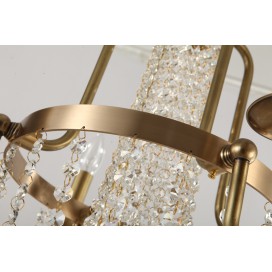 Fine Brass 4 Light Crystal Chandelier