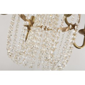 Fine Brass 4 Light Crystal Chandelier