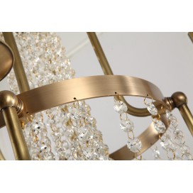 Fine Brass 4 Light Crystal Chandelier