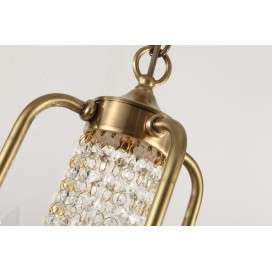 Fine Brass 4 Light Crystal Chandelier