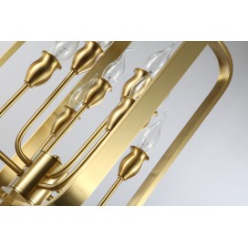 Fine Brass 8 Light Chandelier