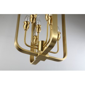 Fine Brass 8 Light Chandelier