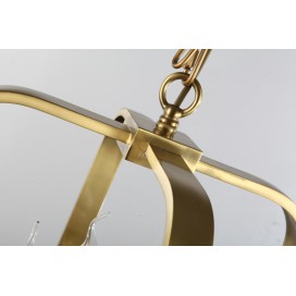 Fine Brass 8 Light Chandelier