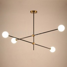 Modern/ Contemporary 4 Light Two Tiers Chandelier