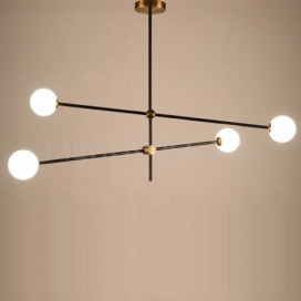 Modern/ Contemporary 4 Light Two Tiers Chandelier