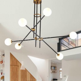 Modern/ Contemporary 6 Light 3-Tier Chandelier