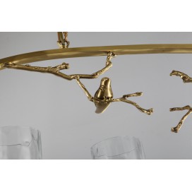 Fine Brass 4 Light Chandelier