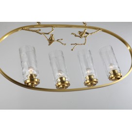 Fine Brass 4 Light Chandelier