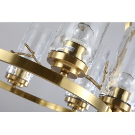 Fine Brass 6 Light Chandelier