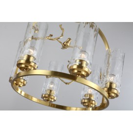 Fine Brass 6 Light Chandelier