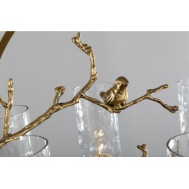 Fine Brass 6 Light Chandelier