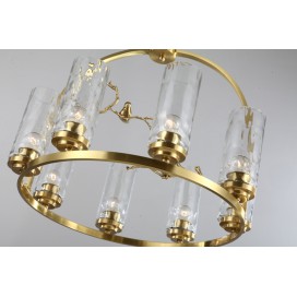 Fine Brass 8 Light Chandelier