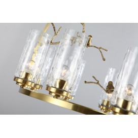 Fine Brass 8 Light Chandelier