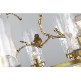 Fine Brass 8 Light Chandelier