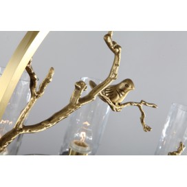 Fine Brass 8 Light Chandelier