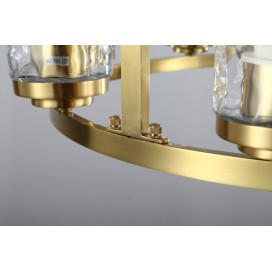 Fine Brass 8 Light Chandelier