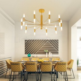 20 Light Golden Modern/ Contemporary Chandelier