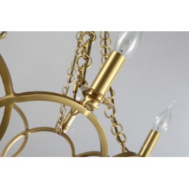 Fine Brass 6 Light Chandelier