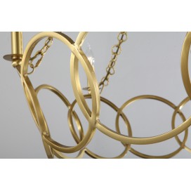 Fine Brass 6 Light Chandelier