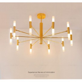 20 Light Golden Modern/ Contemporary Chandelier