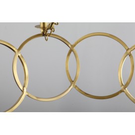 Fine Brass 6 Light Chandelier