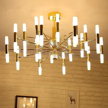 40 Light Golden Two Tiers Modern/ Contemporary Chandelier