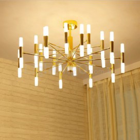 40 Light Golden Two Tiers Modern/ Contemporary Chandelier