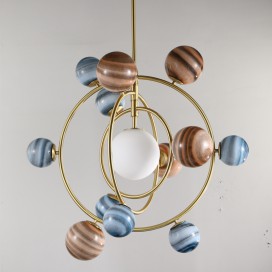 Fine Brass 13 Light Chandelier