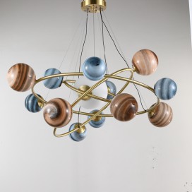 Fine Brass 13 Light Chandelier