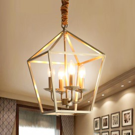 Fine Brass 4 Light Chandelier