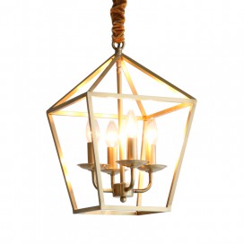 Fine Brass 4 Light Chandelier