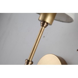 Fine Brass 1 Light Wall Sconce with Fabric Shade