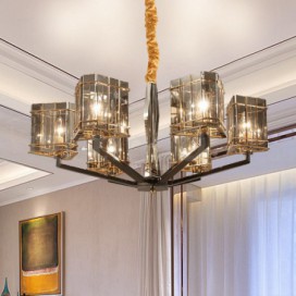 6 Light Modern/ Contemporary Single Tier Chandelier