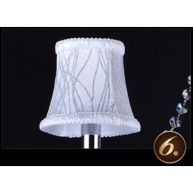 3 Light White Candle Style Crystal Chandelier