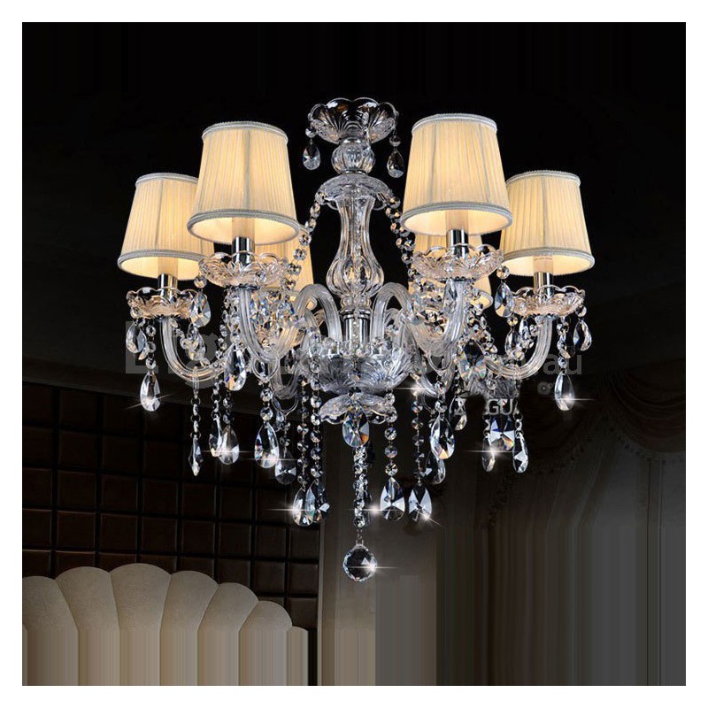 Crystal on sale chandelier shades