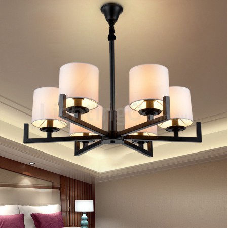 6 Light Single Tier Modern/ Contemporary Chandelier