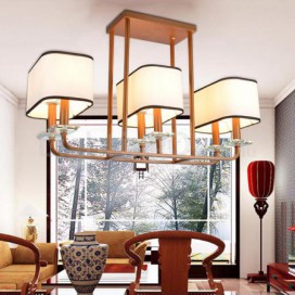 6 Light Single Tier Modern/ Contemporary Chandelier