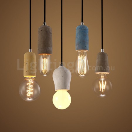 1 Light Rustic / Lodge Cement Pendant Light Light