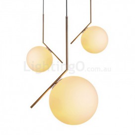 1 Light Modern/ Contemporary Pendant Light with Glass Shade Light