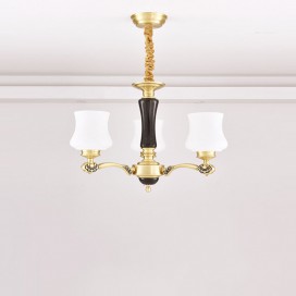 3 Light Brass American Modern Luxurious Chandelier