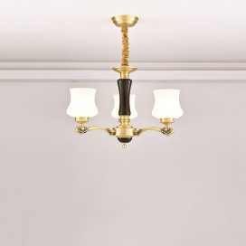 3 Light Brass American Modern Luxurious Chandelier