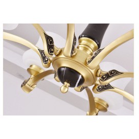 3 Light Brass American Modern Luxurious Chandelier