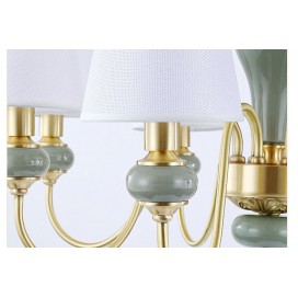 3 Light American Brass Modern Chandelier